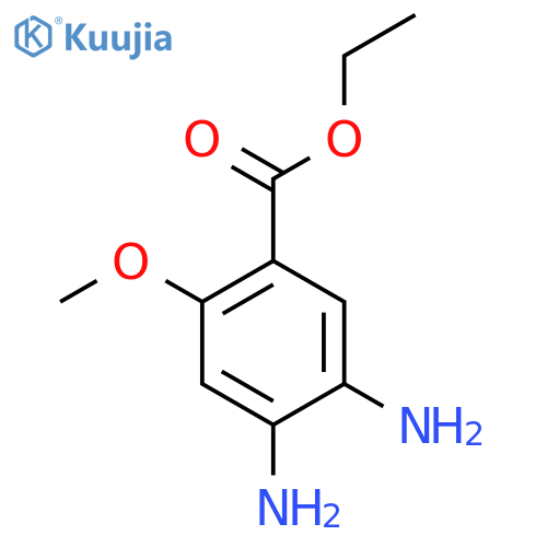 Ethyl 4,5-diamino-2-methoxybenzoate structure