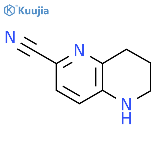 5,6,7,8-Tetrahydro-1,5-naphthyridine-2-carbonitrile structure