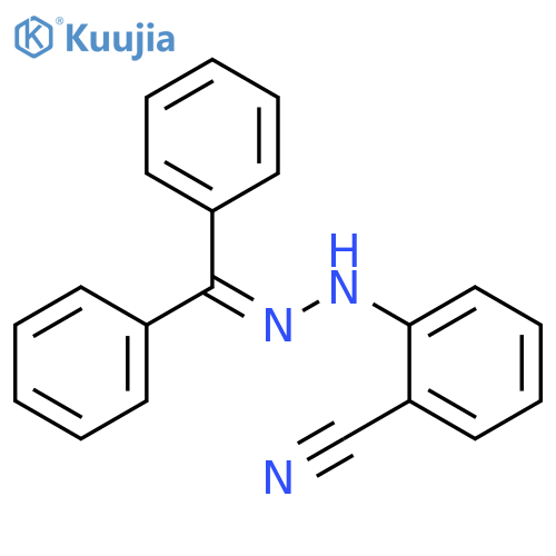 Benzonitrile, 2-[2-(diphenylmethylene)hydrazinyl]- structure