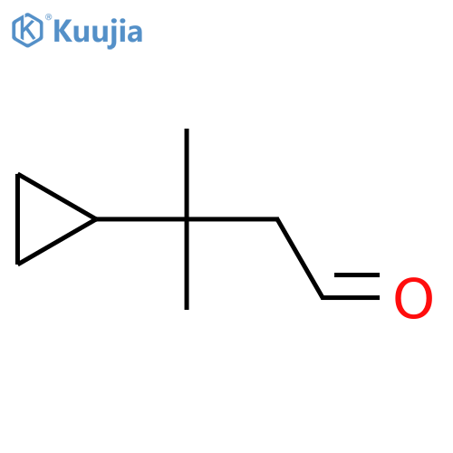 3-Cyclopropyl-3-methylbutanal structure