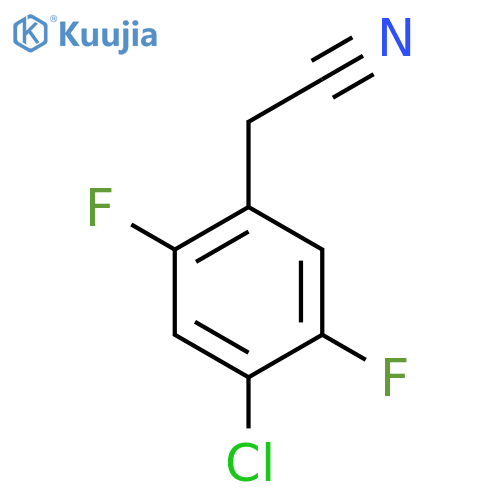 2-(4-chloro-2,5-difluorophenyl)acetonitrile structure