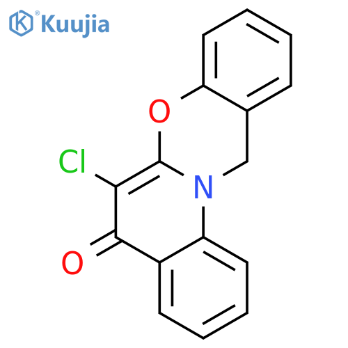 5H,12H-Quino[2,1-b][1,3]benzoxazin-5-one,6-chloro- structure
