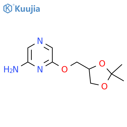 6-((2,2-Dimethyl-1,3-dioxolan-4-yl)methoxy)pyrazin-2-amine structure