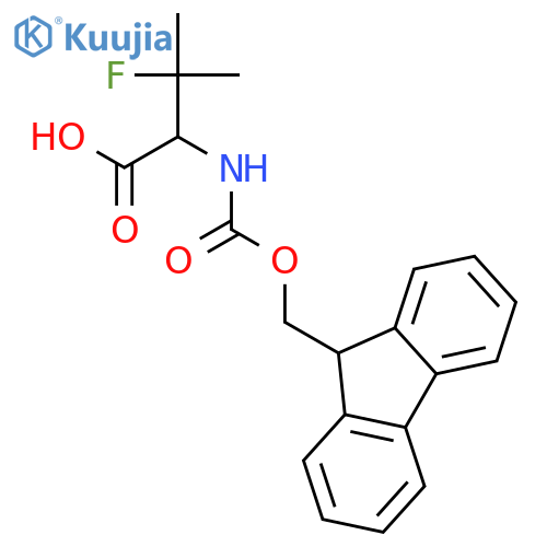 Fmoc-3-fluoro-DL-valine structure