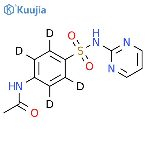 N-Acetyl Sulfadiazine-d4 (Major) structure