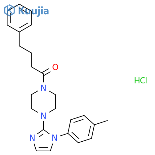 1-{4-1-(4-methylphenyl)-1H-imidazol-2-ylpiperazin-1-yl}-4-phenylbutan-1-one hydrochloride structure