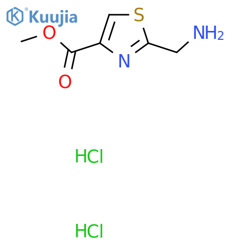Methyl 2-(aminomethyl)-1,3-thiazole-4-carboxylate dihydrochloride structure