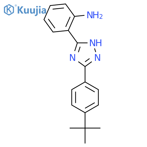 2-(5-(4-(tert-Butyl)phenyl)-1H-1,2,4-triazol-3-yl)aniline structure