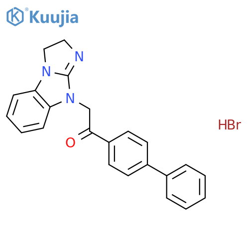 1-1,1'-Biphenyl-4-yl-2-(2,3-dihydro-9H-imidazo1,2-abenzimidazol-9-yl)-ethanone Hydrobromide structure