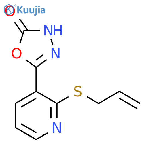 5-[2-(Allylthio)pyridin-3-yl]-1,3,4-oxadiazol-2(3H)-one structure