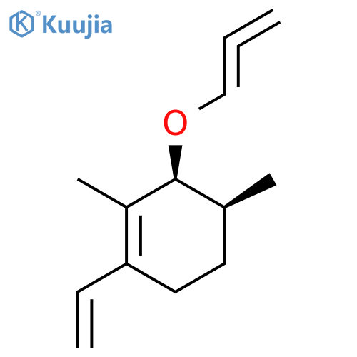 Cyclohexene, 1-ethenyl-2,4-dimethyl-3-(1,2-propadienyloxy)-, cis-(±)- structure