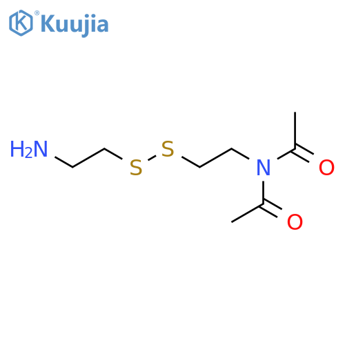Acetamide, N-acetyl-N-[2-[(2-aminoethyl)dithio]ethyl]- structure