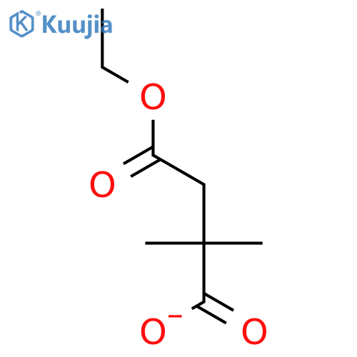 2,2-Dimethyl-butanedioic acid 4-ethyl ester structure
