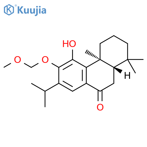 9(1H)-Phenanthrenone, 2,3,4,4a,10,10a-hexahydro-5-hydroxy-6-(methoxymethoxy)-1,1,4a-trimethyl-7-(1-methylethyl)-, (4aS-trans)- (9CI) structure