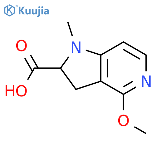 4-Methoxy-1-methyl-2,3-dihydro-1H-pyrrolo[3,2-c]pyridine-2-carboxylic acid structure