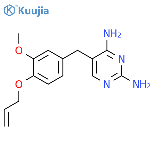 2,4-Pyrimidinediamine,5-[[3-methoxy-4-(2-propen-1-yloxy)phenyl]methyl]- structure