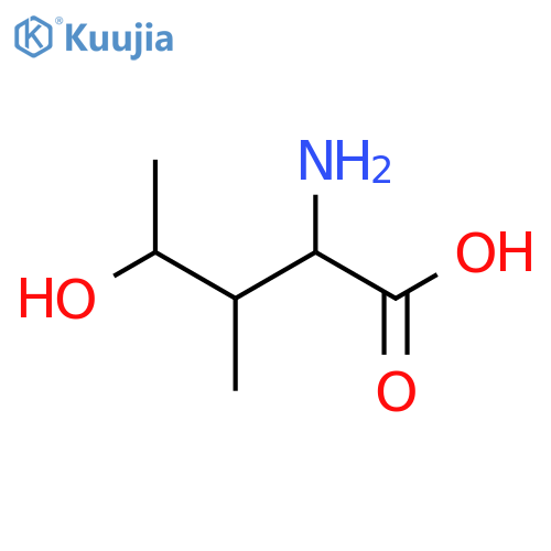 2-Amino-4-hydroxy-3-methylpentanoic acid structure