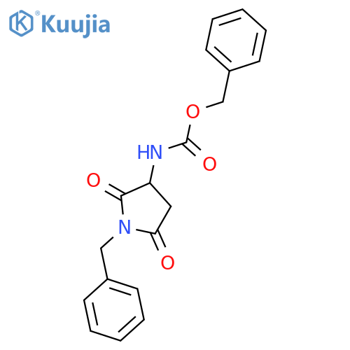 1-Benzyl-3-N-Cbz-amino-2,5-dioxopyrrolidine structure