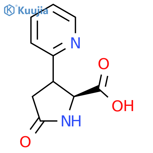 Proline, 5-oxo-3-(2-pyridinyl)- structure