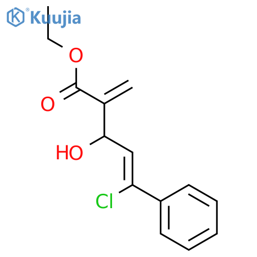 (Z)-ethyl 5-chloro-3-hydroxy-2-methylene-5-phenyl pent-4-enoate structure