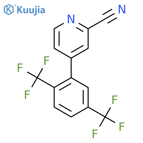 4-(2,5-Bistrifluoromethylphenyl)pyridine-2-carbonitrile structure
