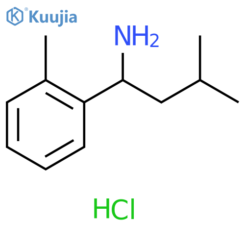 3-methyl-1-(o-tolyl)butan-1-amine hydrochloride structure