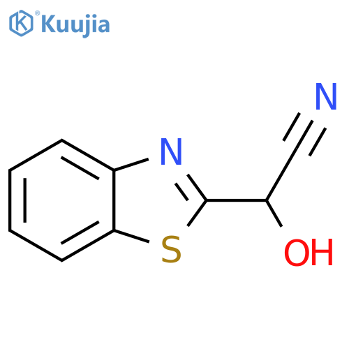 2-Benzothiazoleacetonitrile,a-hydroxy- structure