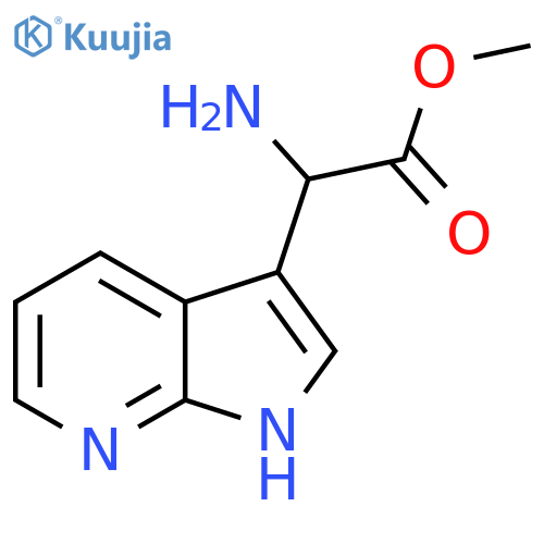 methyl 2-amino-2-{1H-pyrrolo2,3-bpyridin-3-yl}acetate structure