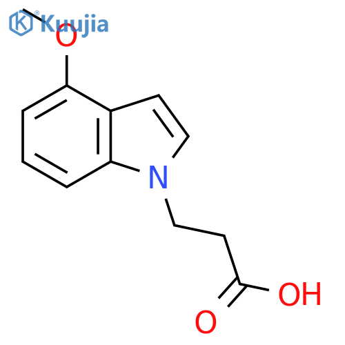 3-(4-Methoxy-1H-indol-1-yl)propanoic acid structure
