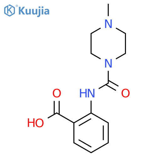 2-[(4-Methyl-piperazine-1-carbonyl)-amino]-benzoic acid structure