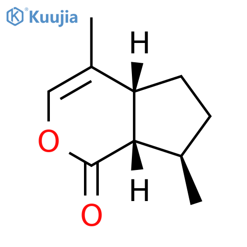 (4aS,7S,7aR)-4,7-dimethyl-1H,4aH,5H,6H,7H,7aH-cyclopentacpyran-1-one structure