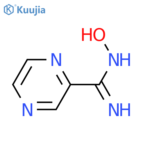 (Z)-N'-hydroxypyrazine-2-carboximidamide structure