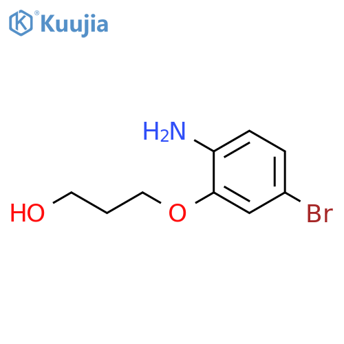 3-(2-amino-5-bromophenoxy)propan-1-ol structure