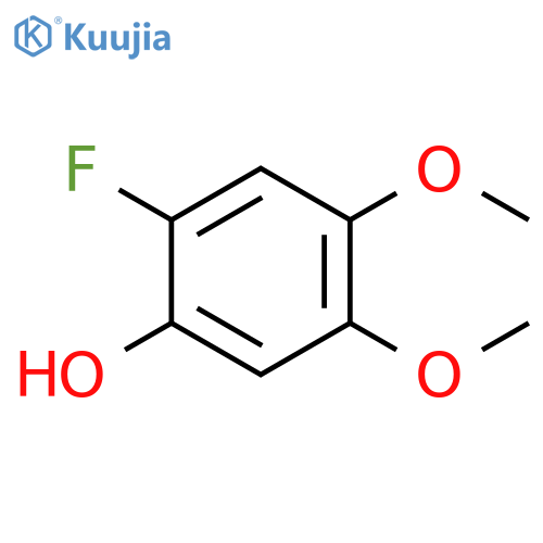 2-fluoro-4,5-dimethoxyphenol structure