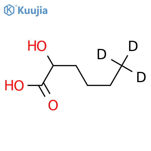 (±)-2-Hydroxyhexanoic-6,6,6-d3 Acid structure