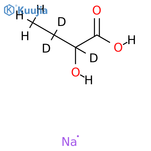 2-Hydroxybutanoic-d3 Acid Sodium Salt structure