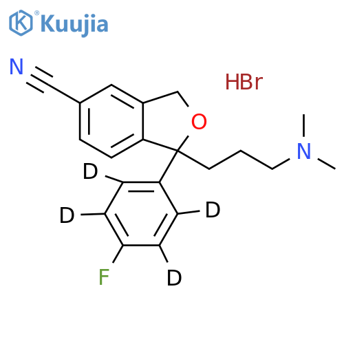 Citalopram-d4 Hydrobromide Salt structure