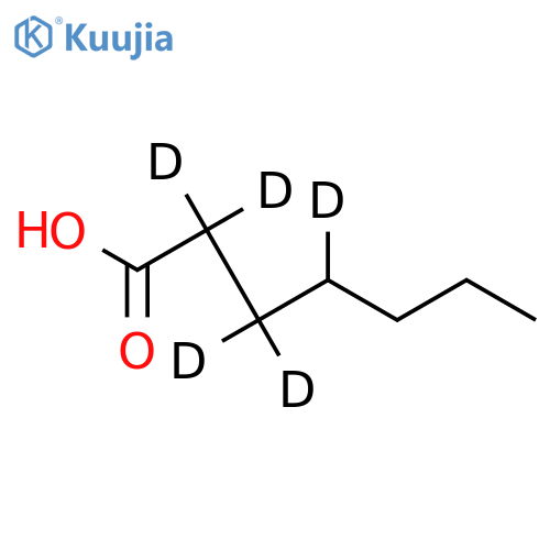 Heptanoic-6,6,7,7,7-d5 Acid structure