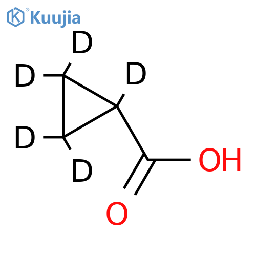 1,2,2,3,3-pentadeuteriocyclopropanecarboxylic acid structure