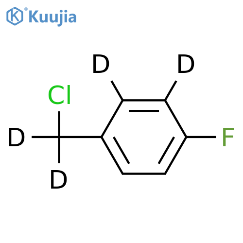 4-Fluorobenzyl-2,3,5,6-d4 Chloride structure