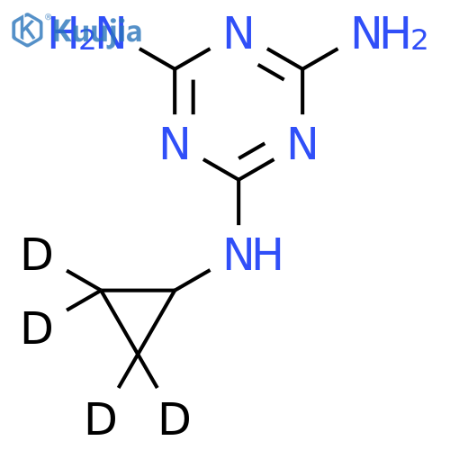 Cyromazine-d4 structure