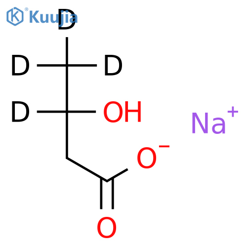rac 3-Hydroxybutyric Acid-d4 Sodium Salt structure