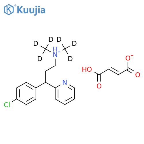 Chlorpheniramine-d6 Maleate Salt structure