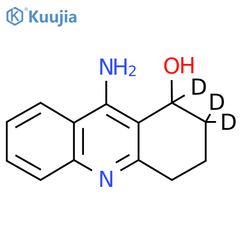 9-Amino-1,2,3,4-tetrahydroacridin-1-ol-d3 structure