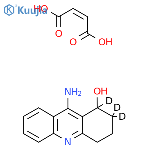 9-Amino-1,2,3,4-tetrahydroacridin-1-ol-d3 Maleate structure