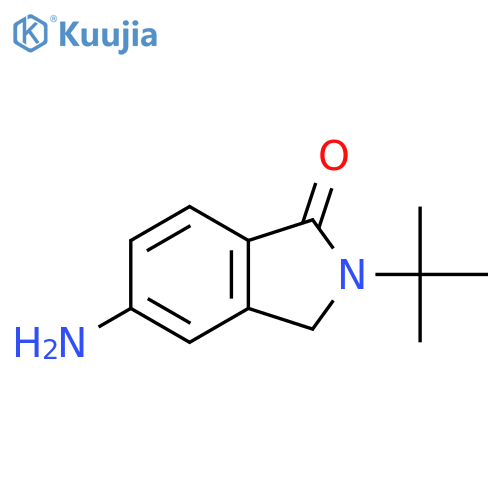 5-Amino-2-tert-butyl-2,3-dihydro-1H-isoindol-1-one structure