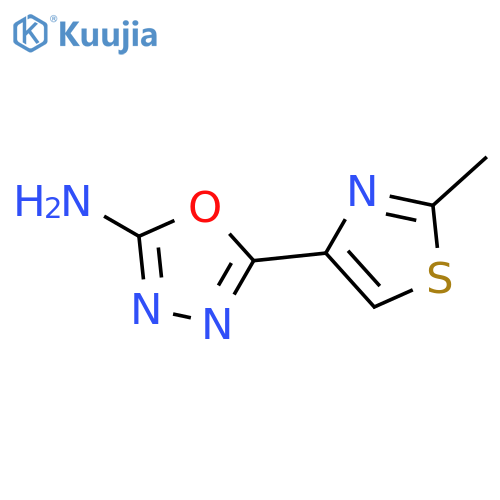 5-(2-METHYL-1,3-THIAZOL-4-YL)-1,3,4-OXADIAZOL-2-AMINE structure