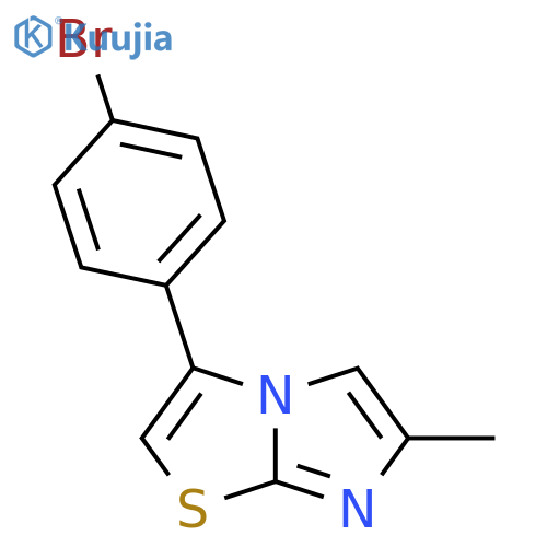 3-(4-bromophenyl)-6-methylimidazo2,1-b1,3thiazole structure