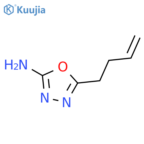 5-(but-3-en-1-yl)-1,3,4-oxadiazol-2-amine structure