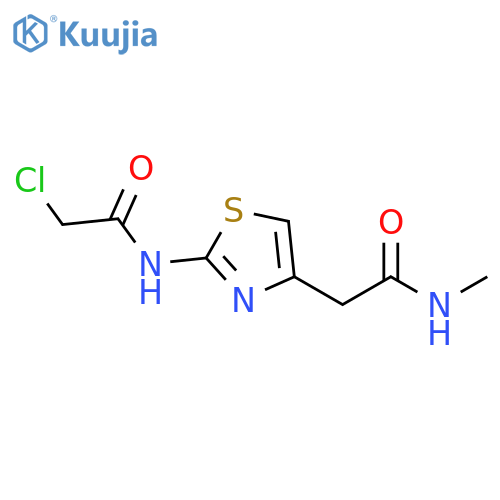 2-chloro-N-{4-[2-(methylamino)-2-oxoethyl]-1,3-thiazol-2-yl}acetamide structure